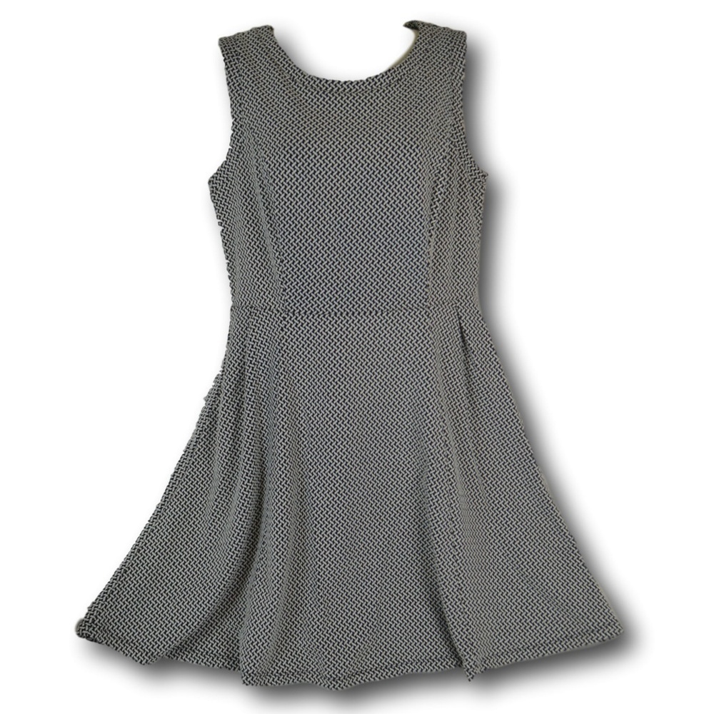 Merona Sleeveless A Line Dress Black & White M